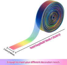 Regenbogen Geschenkband Organza Bänder Gradient Farben 25