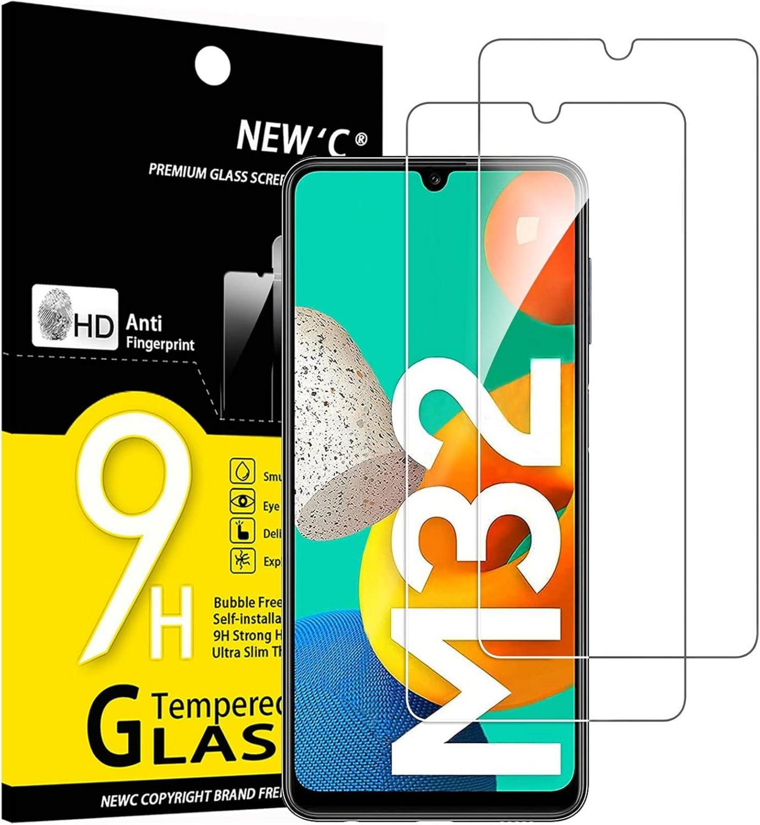 Panzer Schutzglas für Samsung Galaxy M32 5G, 2 Stück