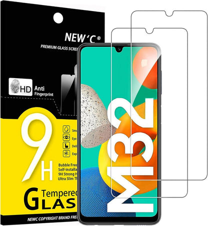 Panzer Schutzglas für Samsung Galaxy M32 5G, 2 Stück
