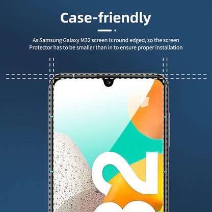Panzer Schutz Glas Samsung Galaxy M32 5G 9H Härte 2er Pack