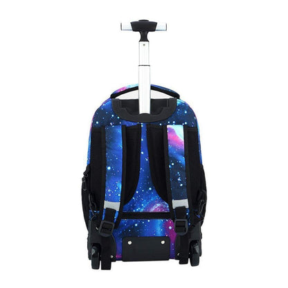 Trolley Rucksack für Schüler – Sternenblau, Multifunktionell & Robust