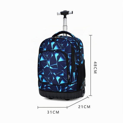 Trolley Rucksack für Schüler – Multifunktionaler Schulrucksack mit Rädern