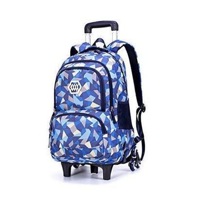 Rucksack mit Rollen für Kinder – Schultrolley Blau, Klasse 3-12