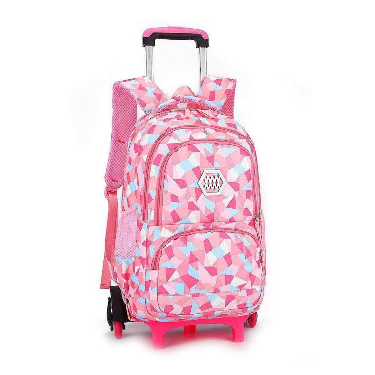 Rucksack mit Rollen für Kinder – Schultrolley Rosa, Klasse 3-12