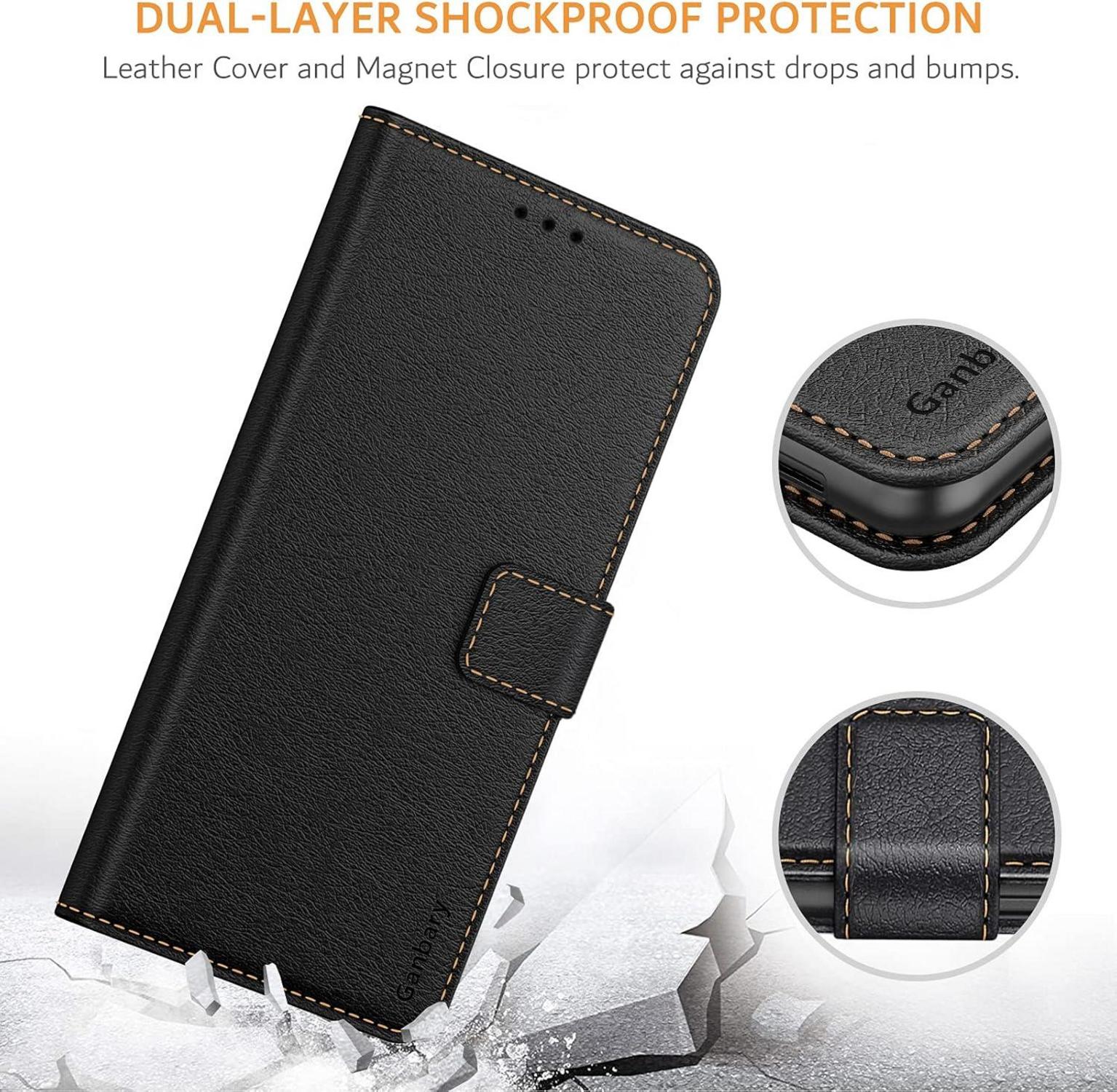 Handyhülle für Google Pixel 6 Pro - Premium Leder Flipcase mit