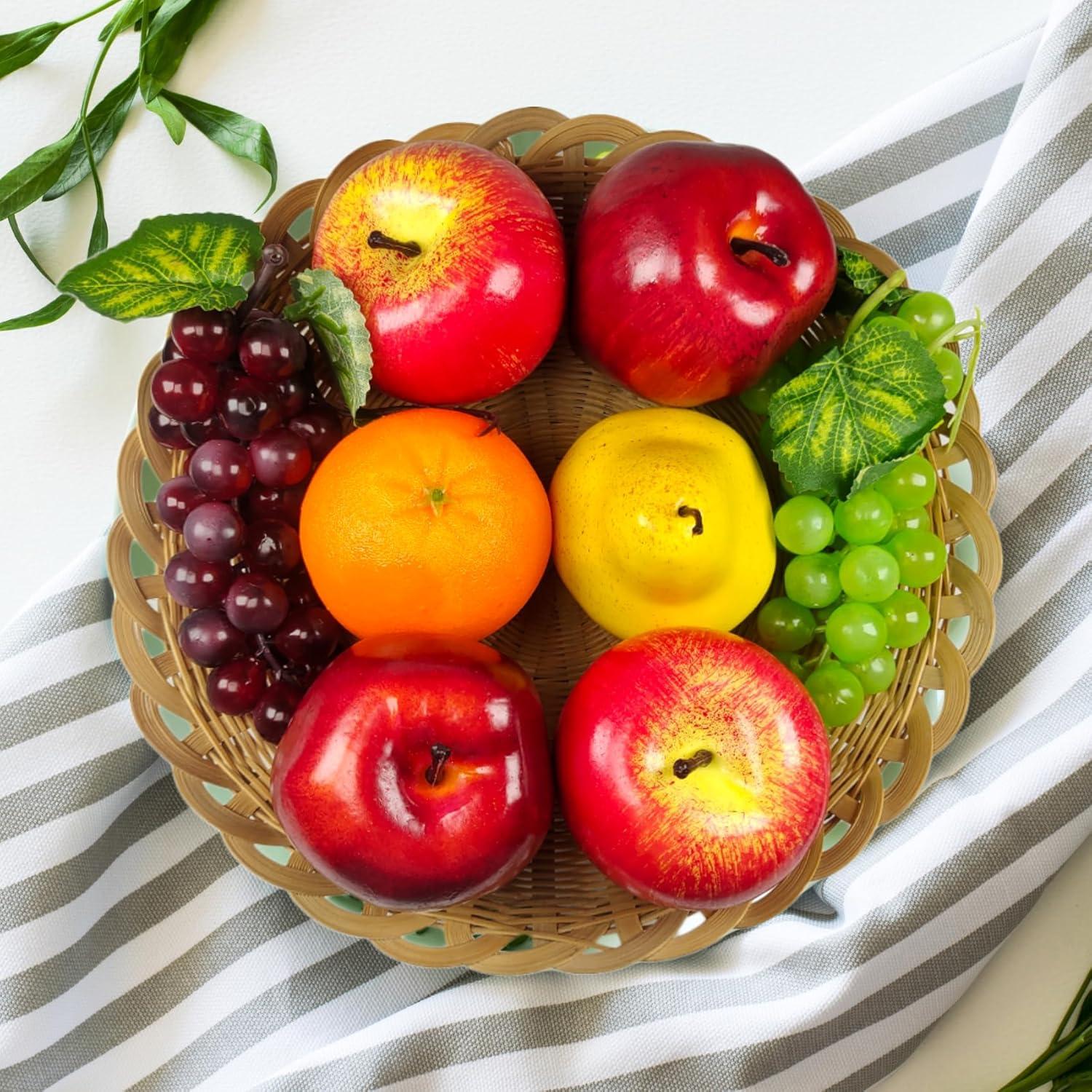 Künstliche Früchte Set für Dekoration, 8-teilig, Simulation Obst für Wohnkultur