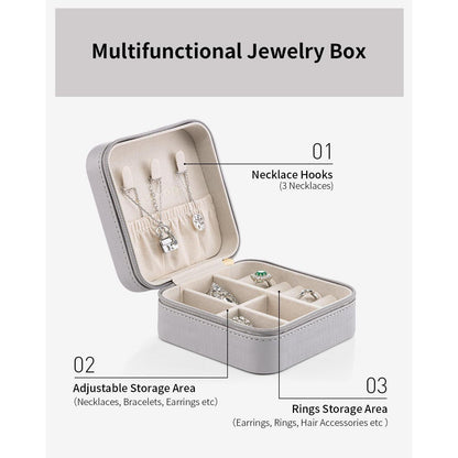 Vlando Schmuckkästchen Damen Box Ringe Ohrringe Ketten in Lederoptik