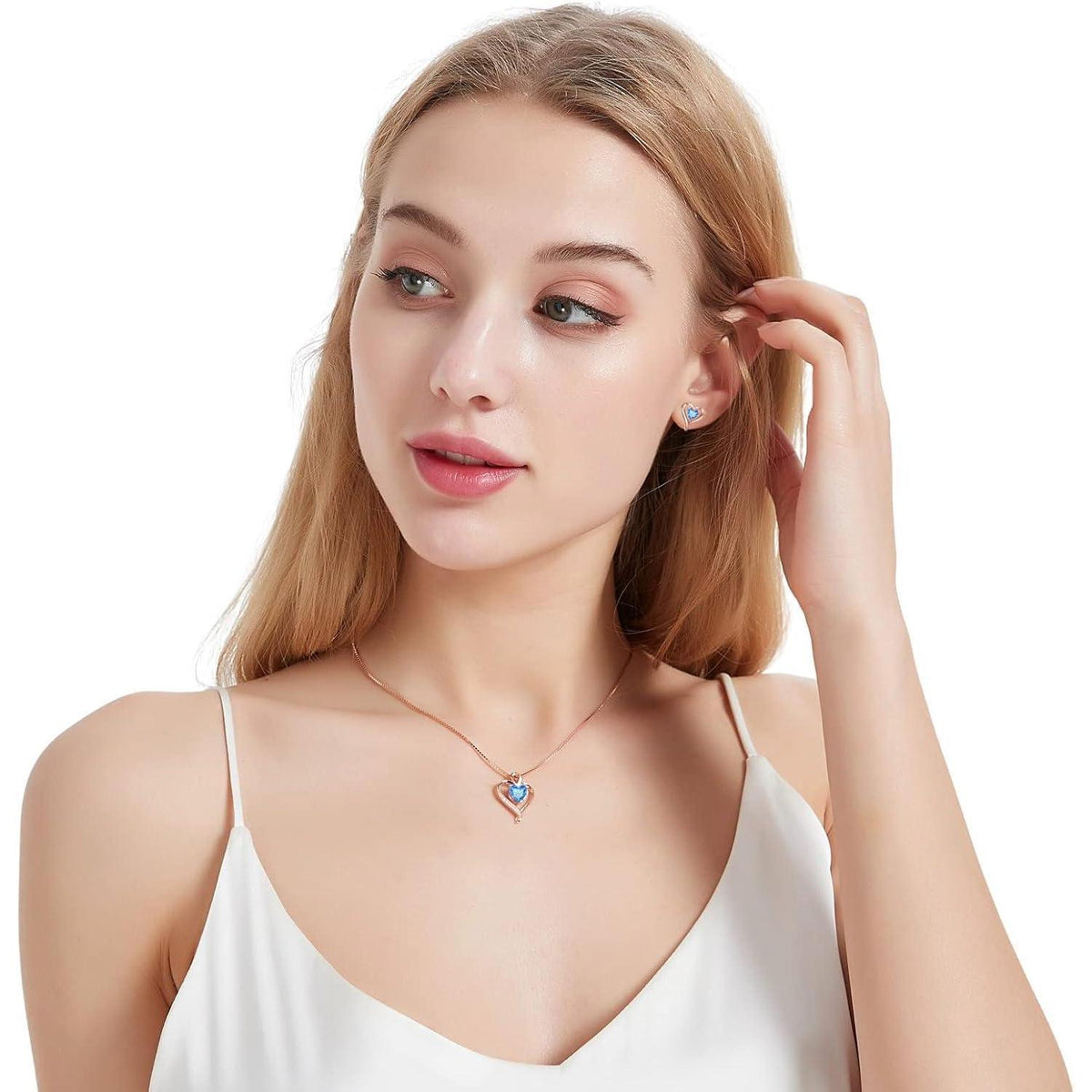 Silber Herz Halskette Damen 925 Sterling Silber Geschenk