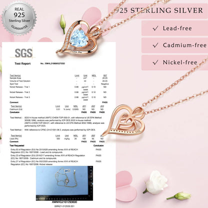 Silber Herz Halskette Damen 925 Sterling Silber Geschenk