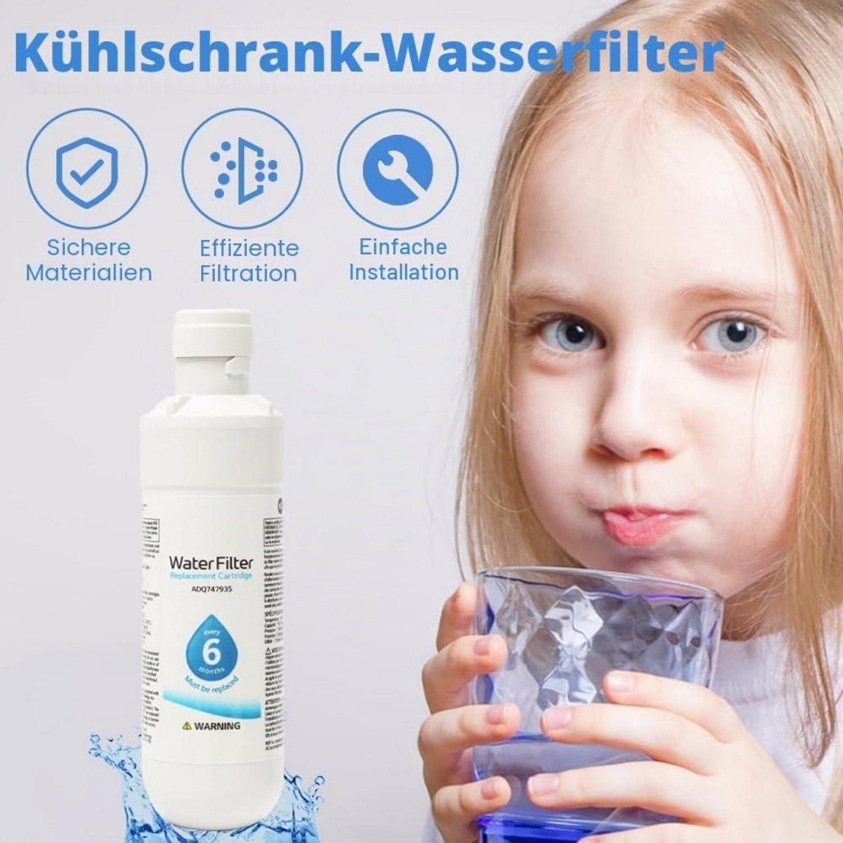 2x Kühlschrank Wasserfilter – Universell & Einfach Austauschen