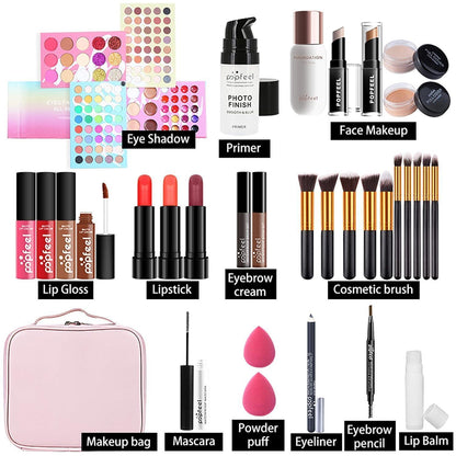 Professionelles Make-up Set 32tlg. mit Schminktasche