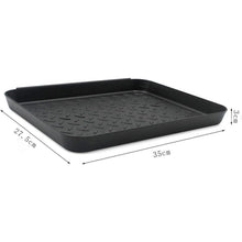 Schuhabtropfschale 3er Set Schwarz 35x27cm Kunststoffwanne