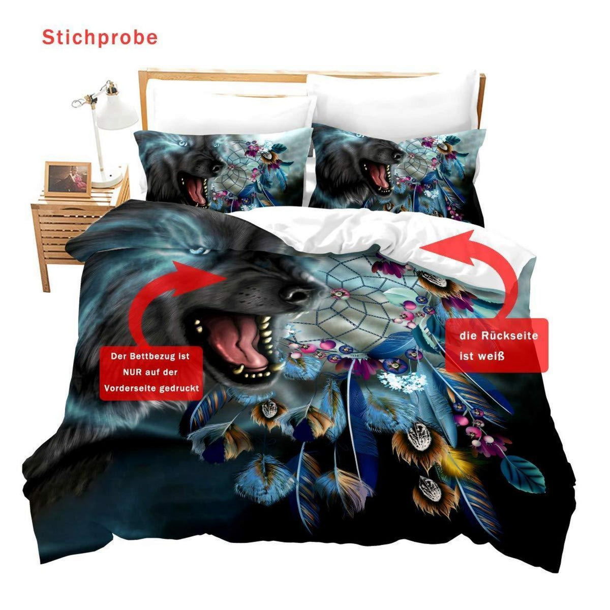 Motocross Bettwäsche Set 220x240cm – Kinderzimmer & Motorrad Design