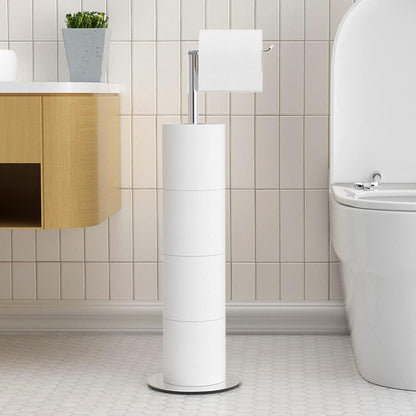 Toilettenpapierhalter Edelstahl freistehend ohne Bohren_PLUS