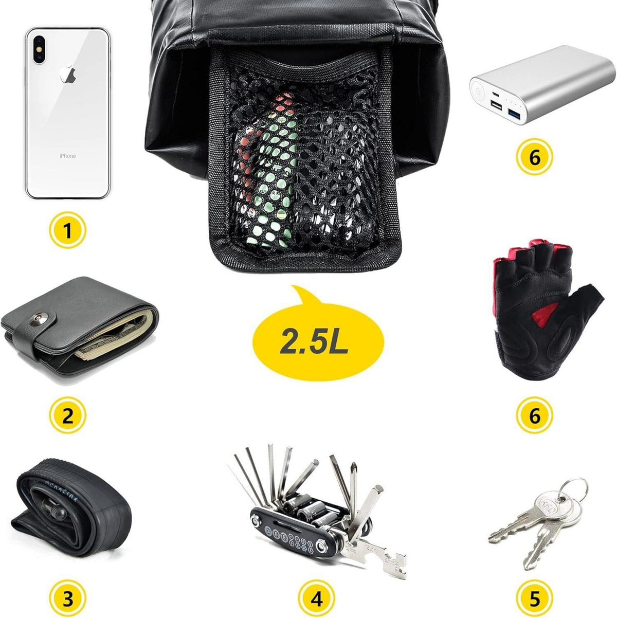 Fahrrad Satteltasche 13L Wasserdicht für Outdoor Mountainbikes Rennräder