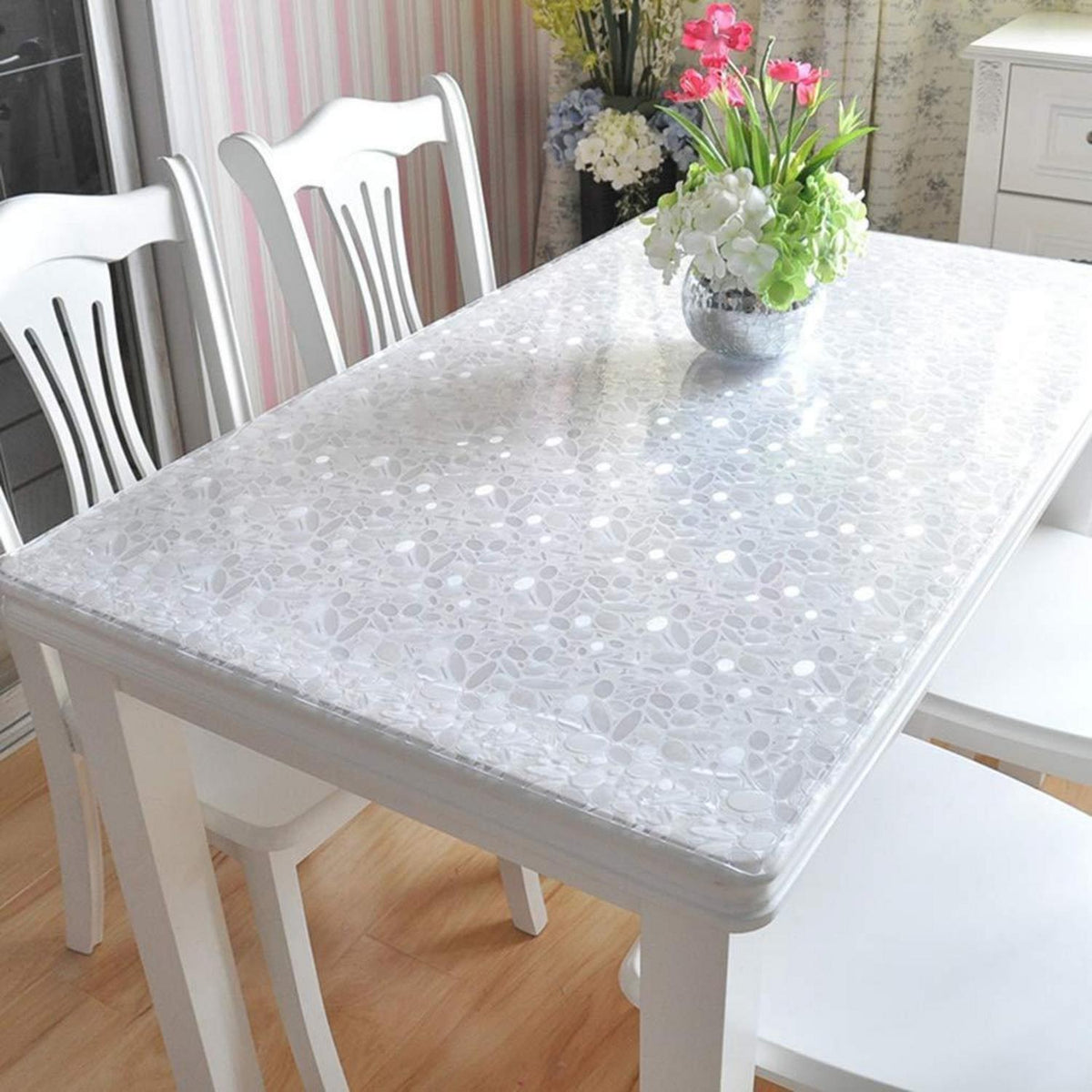 PVC Tischdecke wasserdicht 80x200cm - Tischfolie für Küche & Co.