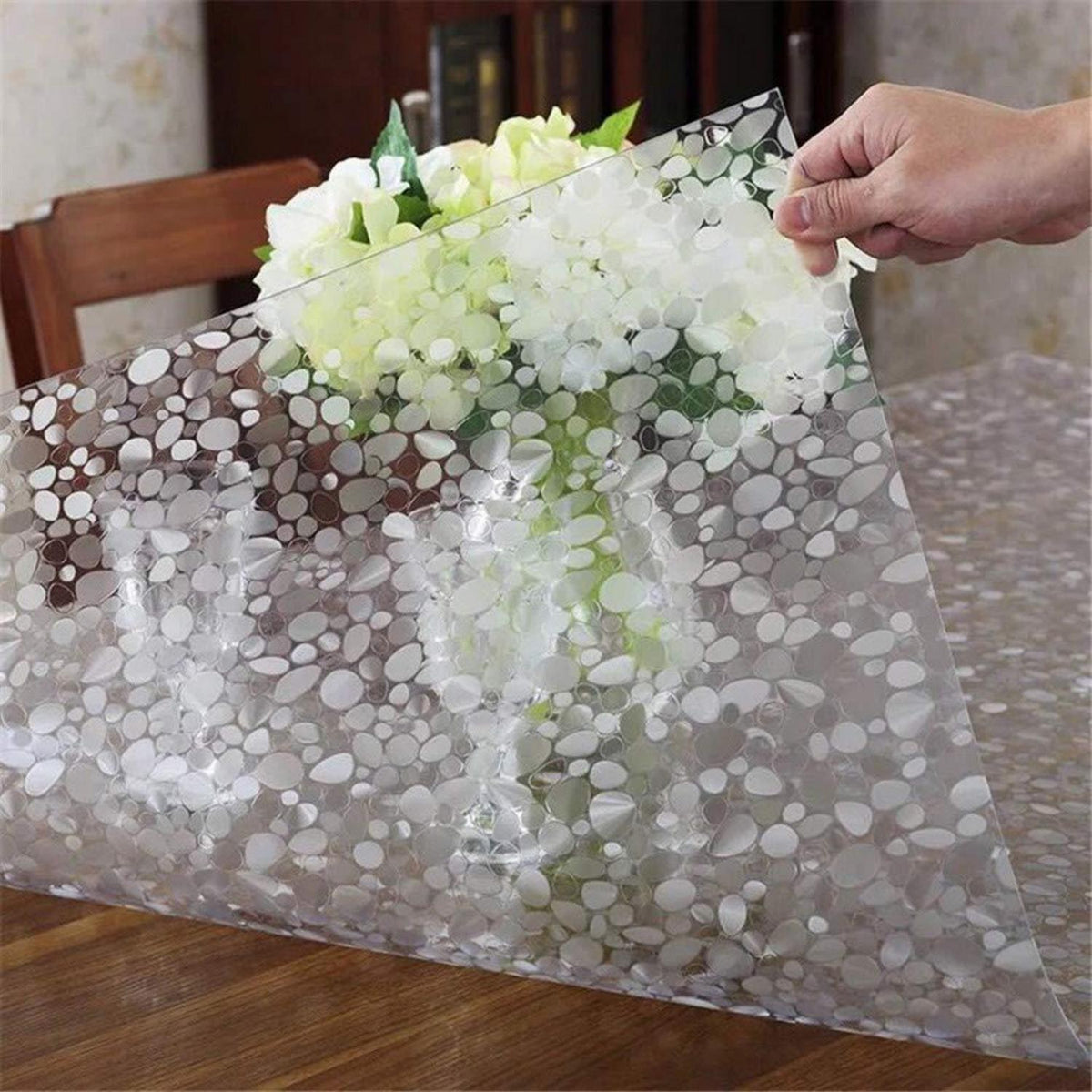PVC Tischdecke wasserdicht 80x200cm - Tischfolie für Küche & Co.