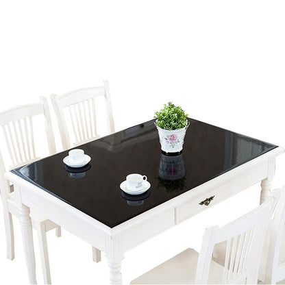 PVC Tischdecke wasserdicht 85x180cm Schwarz – Tischfolie & Schutz