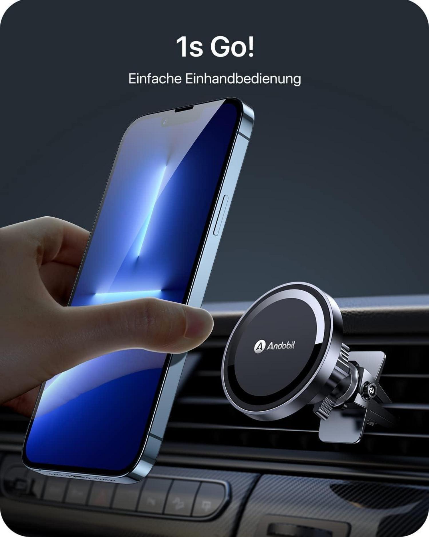 Auto Handyhalterung MagSafe 12xN55 Magnet Kfz Lüftung iPhone Samsung Magnetisch