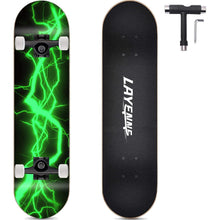Komplettes Skateboard 31 Zoll Ahorn Deck ABEC-11 Lager Verde