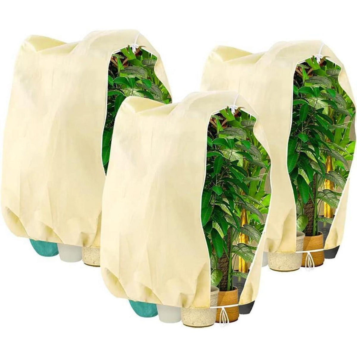 Winterschutz Pflanzenabdeckungen - Frostschutzhaube 120x140cm (3er Set)