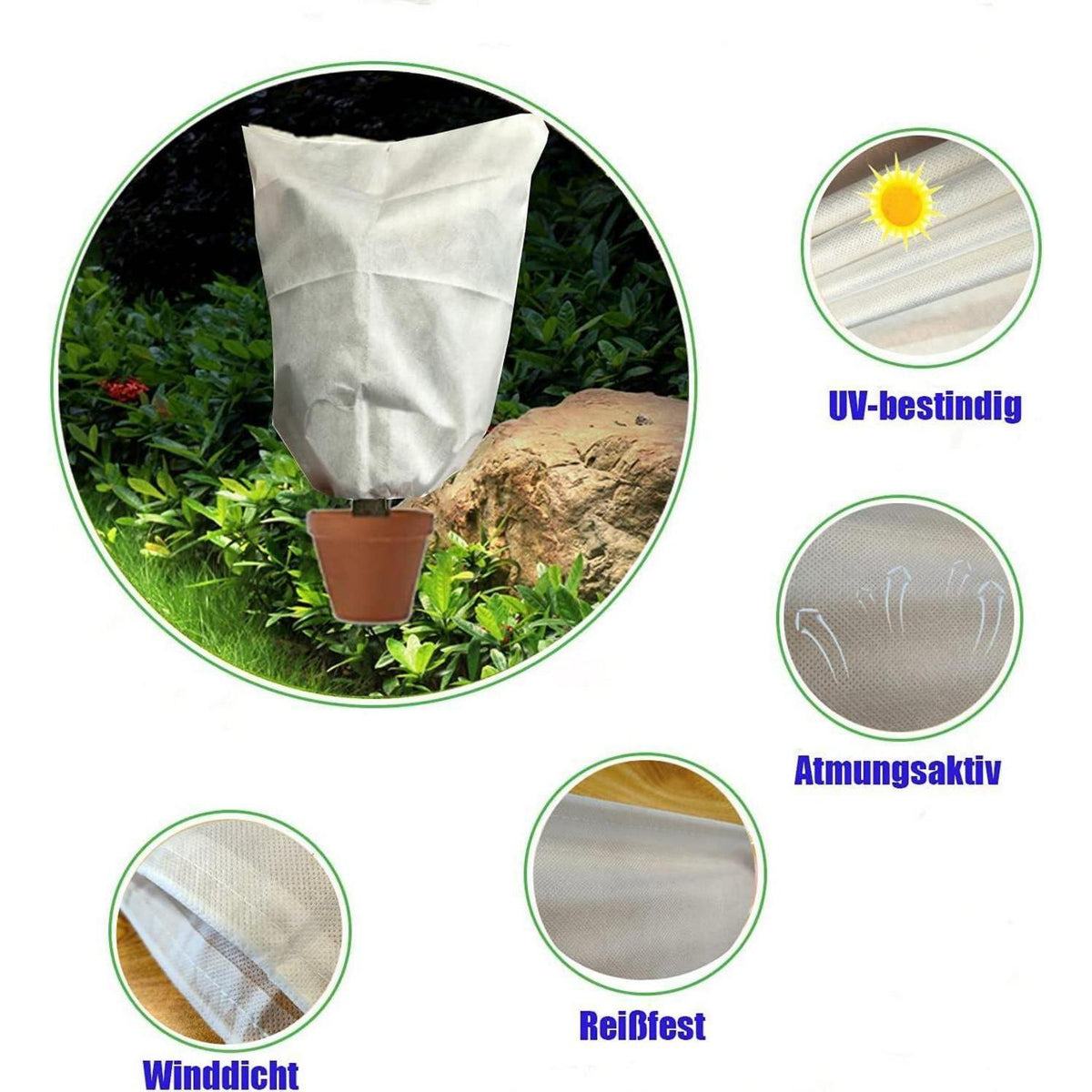 Winterschutz Pflanzenabdeckung 250x360cm - 2er Set