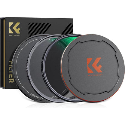 K&F Concept 82mm Filter Set & Objektivdeckel, Nano X-Serie