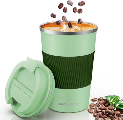 Isolierbecher Thermobecher 380ml auslaufsicher Edelstahl Vakuum Becher