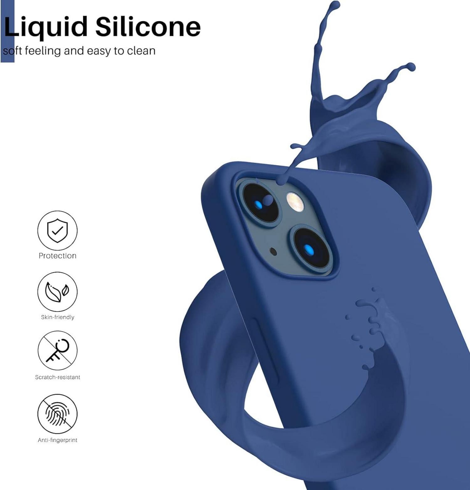 Silikon Case für iPhone 13 - Ultra Dünn und Schützend - Flüssiges