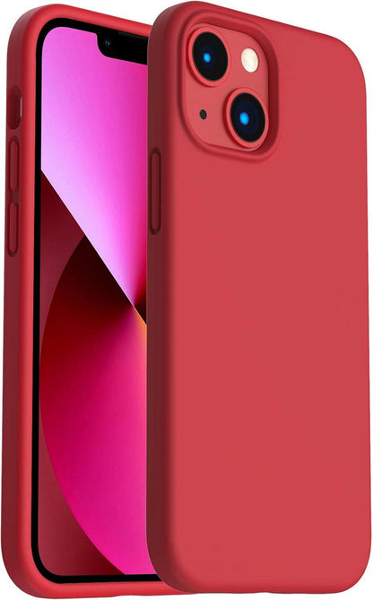 iPhone 13 Mini Liquid Silicone Case 5,4 Zoll Rundumschutz Rot