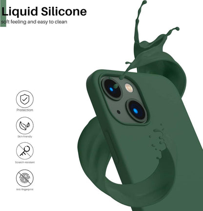 iPhone 13 Mini Silikon Hülle Ultra Dünn Voller Schutz Flüssig