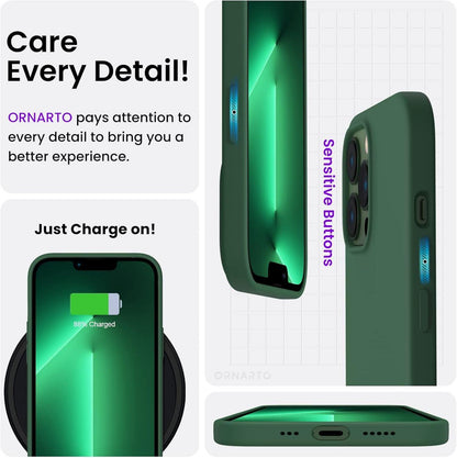 Silikon Case für iPhone 13 Pro 6,1 Hülle Flüssig Voller Schutz