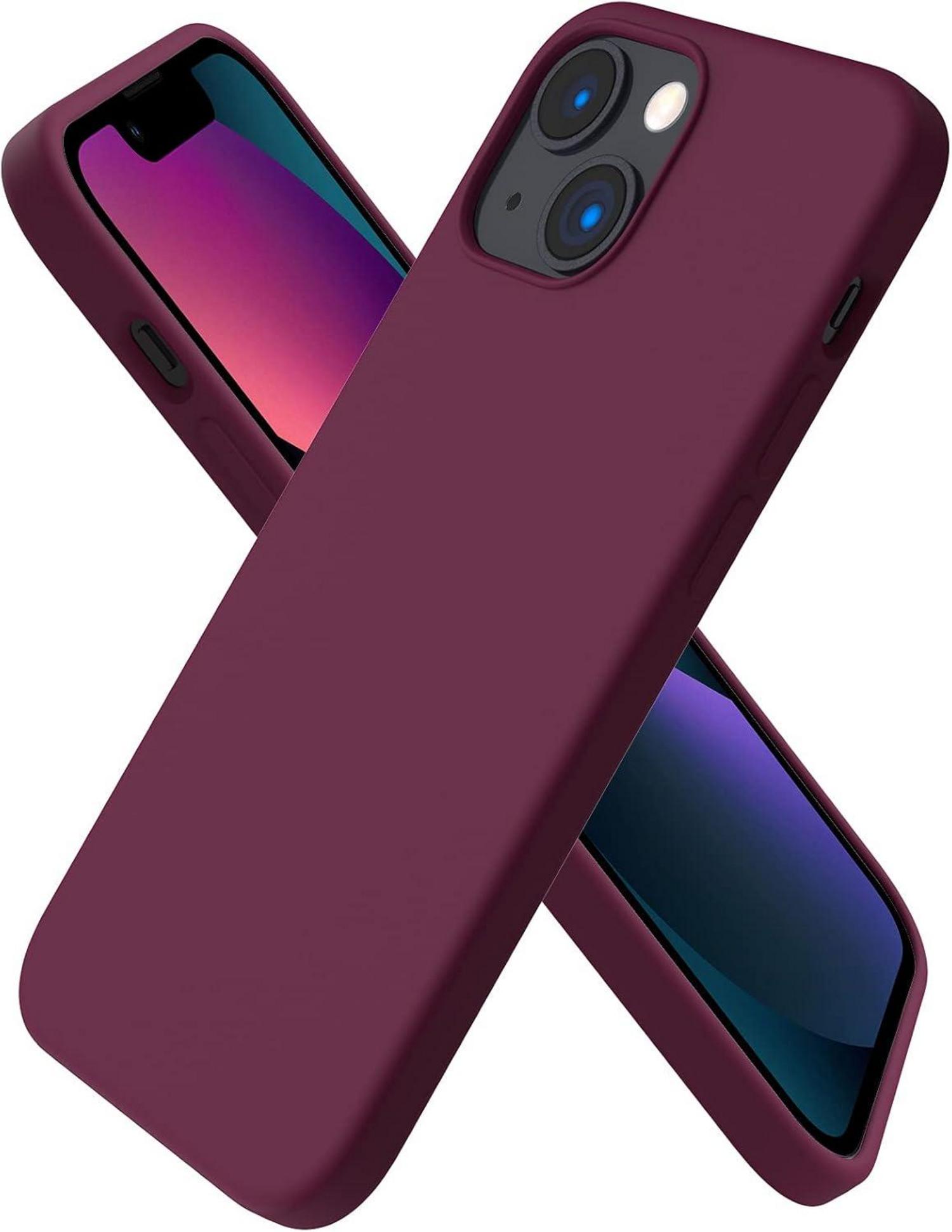iPhone 13 Mini Silikon Case Ultra Dünn Voller Schutz Flüssig Silikon