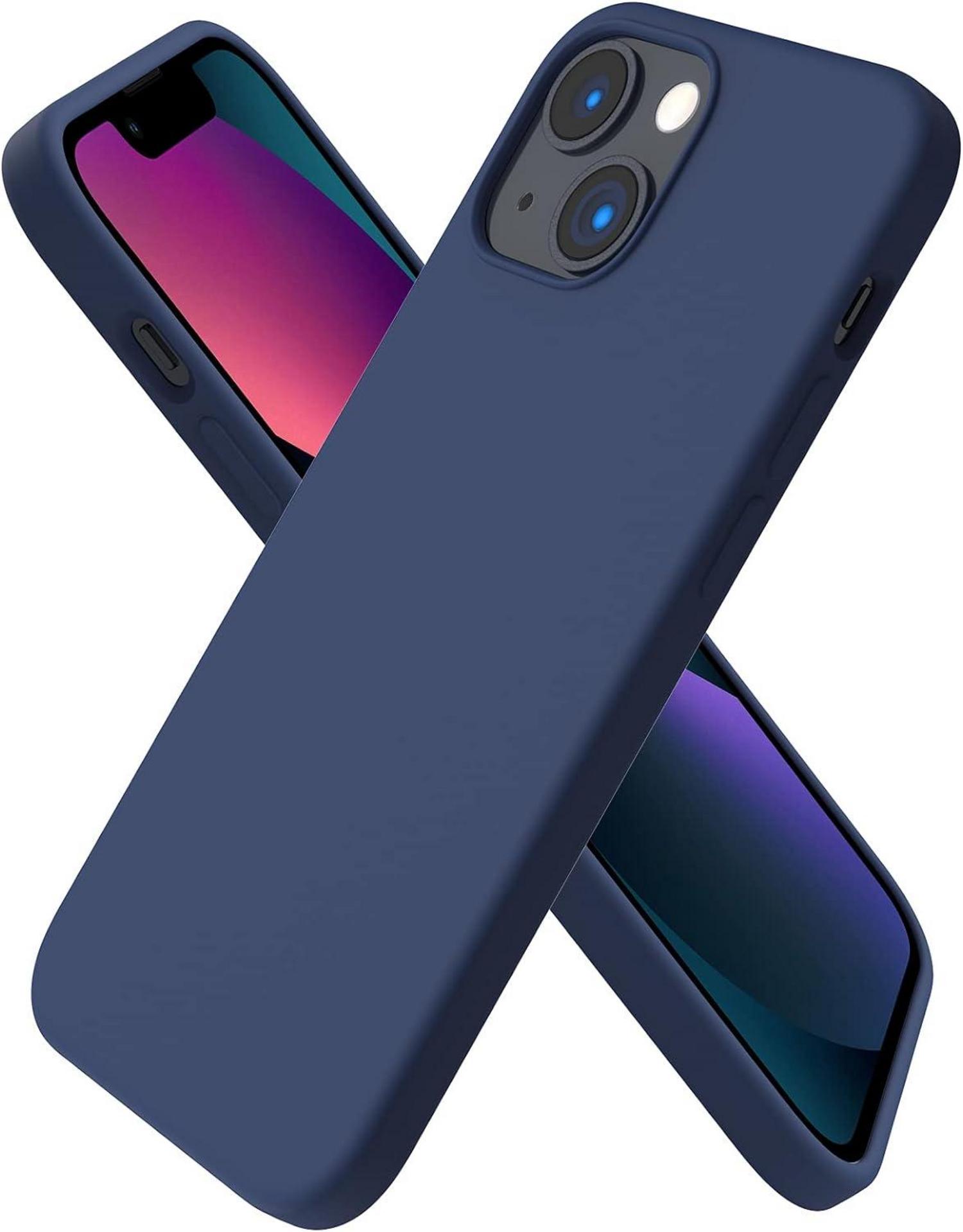 Silikon iPhone 13 Mini 5,4 Hülle Voller Schutz Marineblau