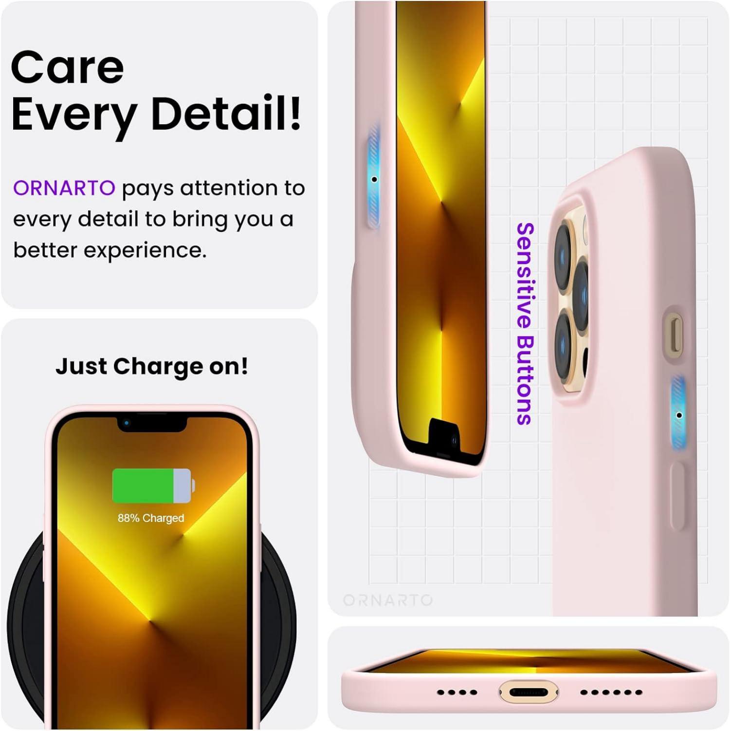 Silikon Handyhülle für iPhone 13 Pro Max 6,7 - Ultra Dünn, Vollschutz, Flüssig