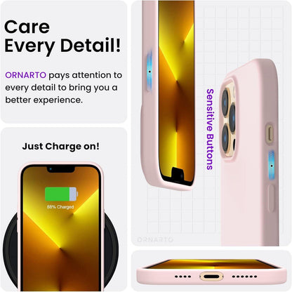 Silikon Handyhülle für iPhone 13 Pro Max 6,7 - Ultra Dünn, Vollschutz, Flüssig