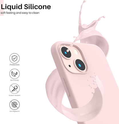 iPhone 13 Mini Silikon Case, Ultra Dünn Voller Schutz, Flüssig Silikon