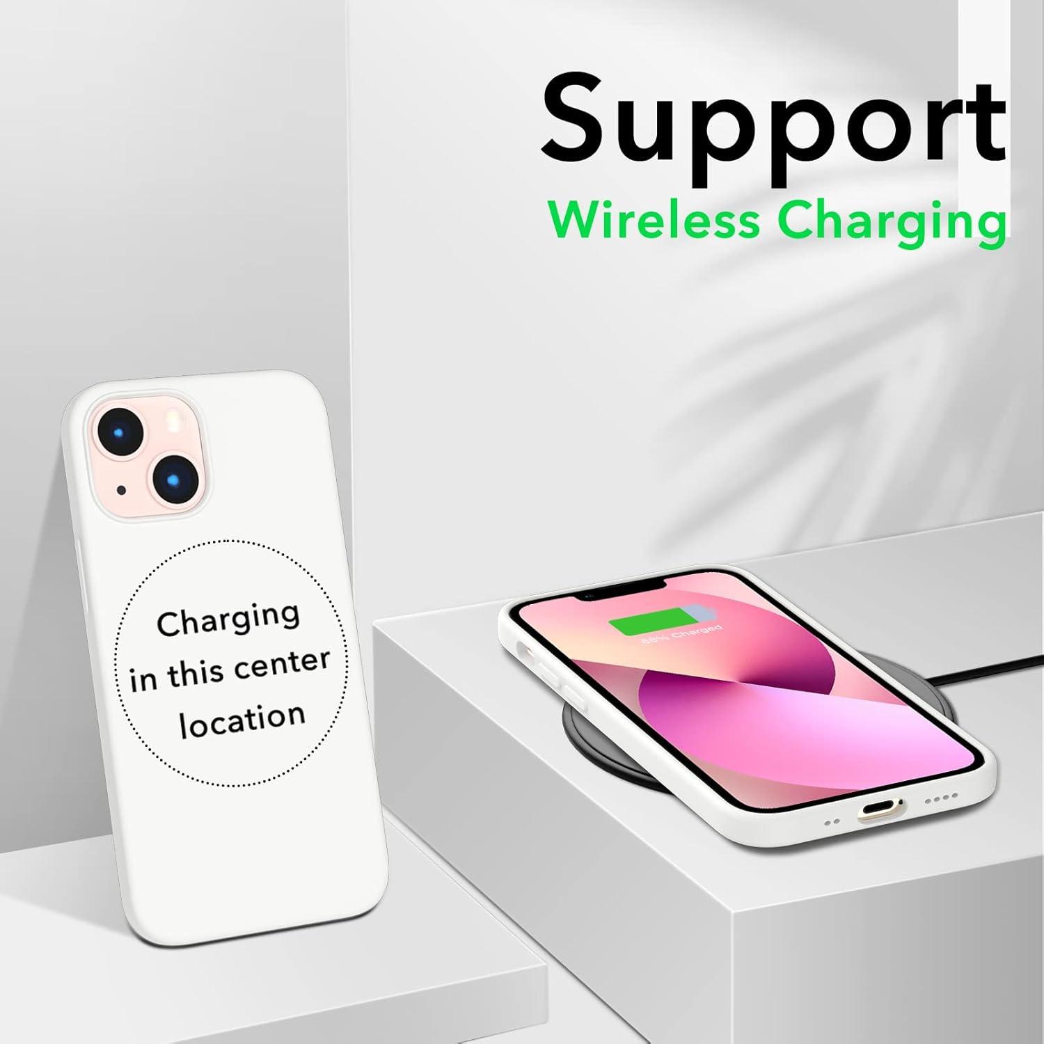iPhone 13 Mini 5,4 Silikonhülle Ultra Dünn Voller Schutz Flüssig Silikon