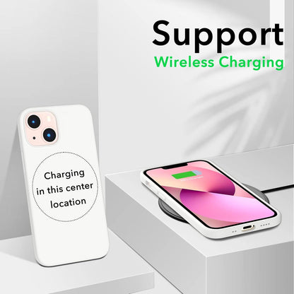 iPhone 13 Mini 5,4 Silikonhülle Ultra Dünn Voller Schutz Flüssig Silikon