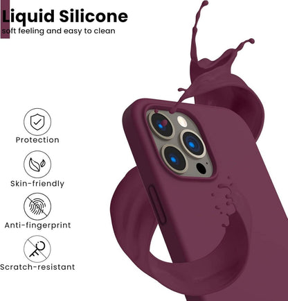 iPhone 13 Pro Max Liquid Silicone Case Stoßfeste Silikonhülle
