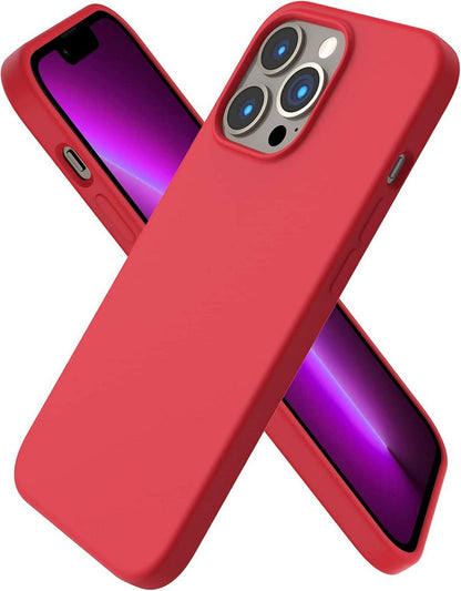 Silikon Case für iPhone 13 Pro 6,1 Zoll Voller Schutz Rot