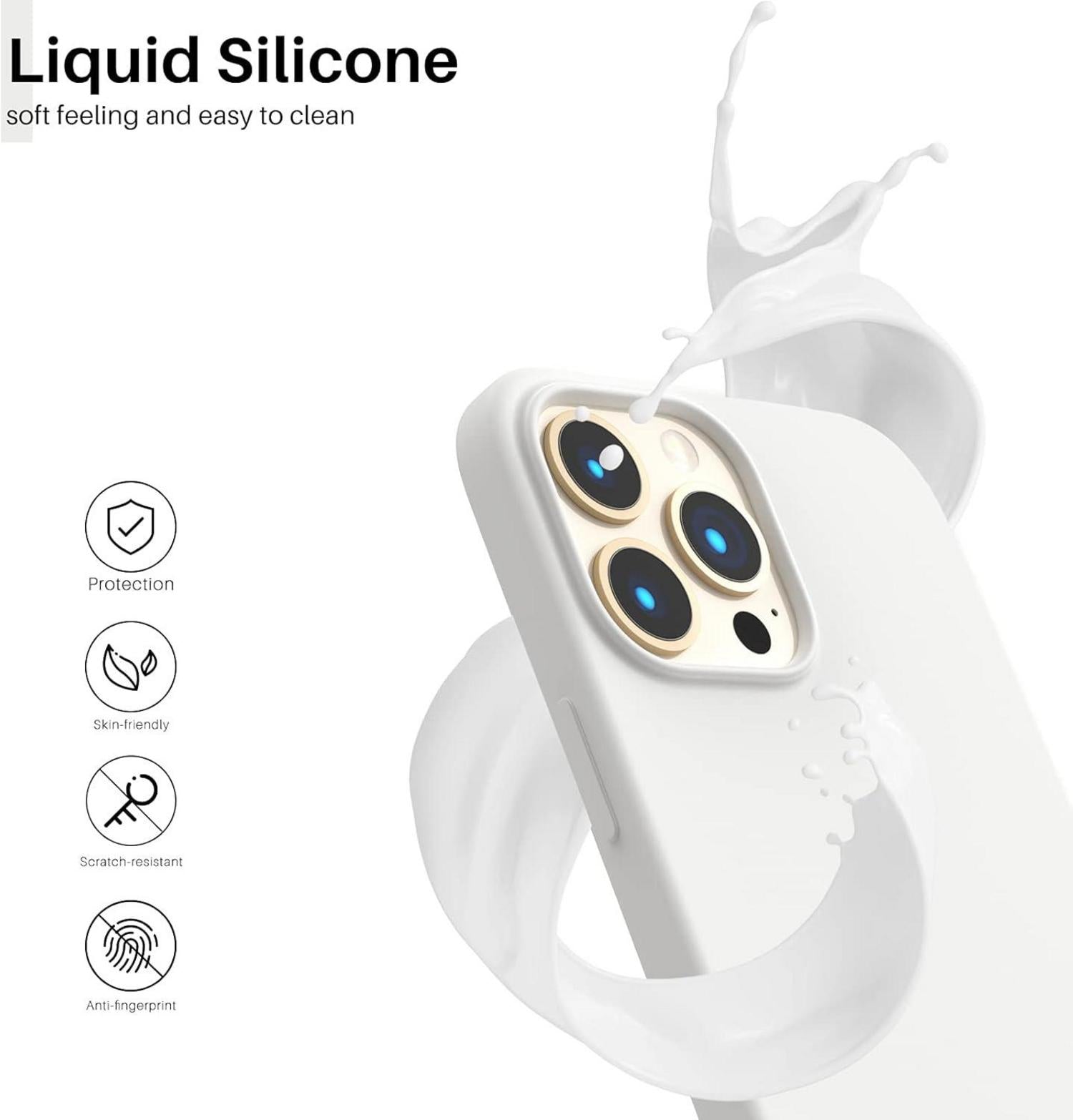 Silikon Case für iPhone 13 Pro Max Flüssig Silikon Hülle 6,7 Zoll