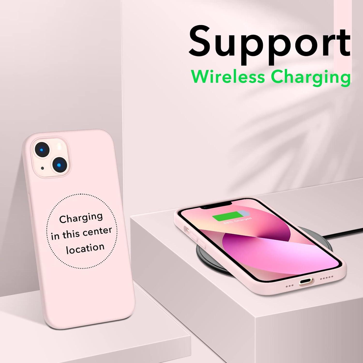 Silikon Hülle für iPhone 13 6,1 Zoll - Ultra Dünn Vollschutz - Flüssig Silikon