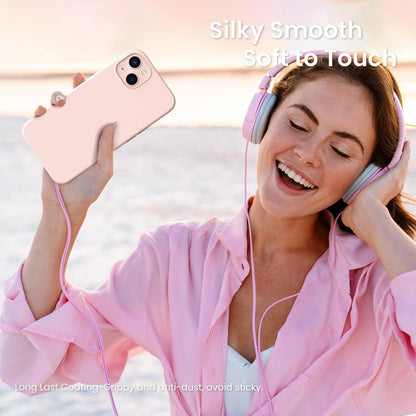 iPhone 13 Silikon Case Ultra Dünn Rosa 6,1 Zoll Schutz Hülle