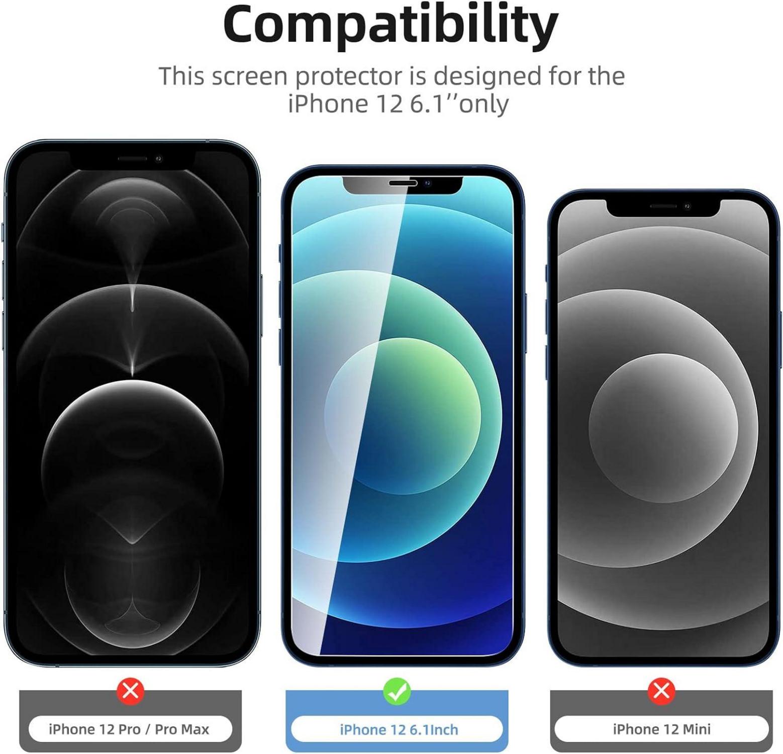 Panzer Schutzglas für iPhone 12 - kratzfest - keine
