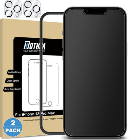 Panzer Matt Glas iPhone 13 Pro Max 2+2 St. Schutzfolie Kameraschutz