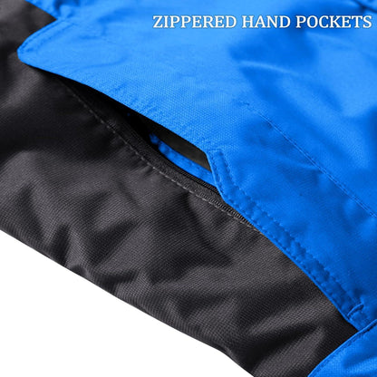 Herren Winterjacke Wasserdicht Warm Gefüttert Skijacke Königsblau