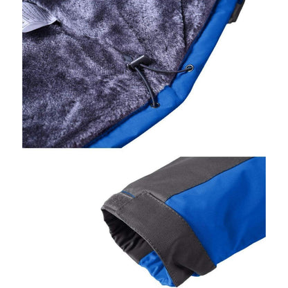 Herren Winterjacke Wasserdicht Warm Königsblau 3XL
