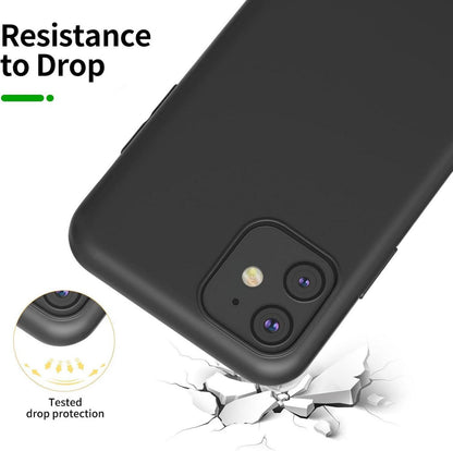 iPhone 11 Hülle Ultra Thin Schwarz + 2 Panzer Schutzglas - Anti