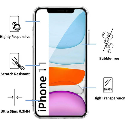 NEW'C iPhone 11 Hülle Ultra Transparent Silikon TPU